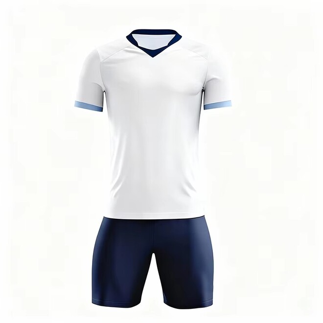 Color Blocking U Neck Soccer Jersey Set