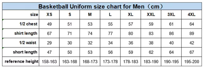 Professional American Basketball Jerseys Set