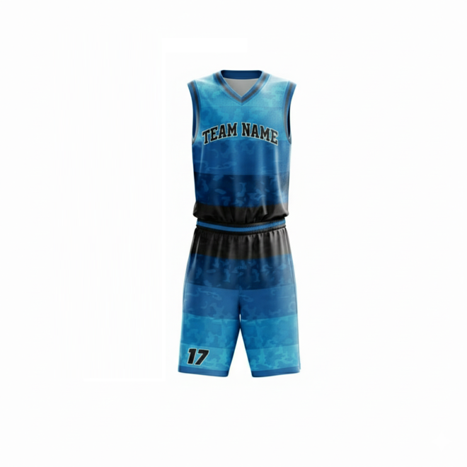 Embroidery Stitched Quick Dry Basketball Jerseys Set