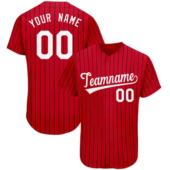 Printed Adults Short Sleeve Baseball Jersey