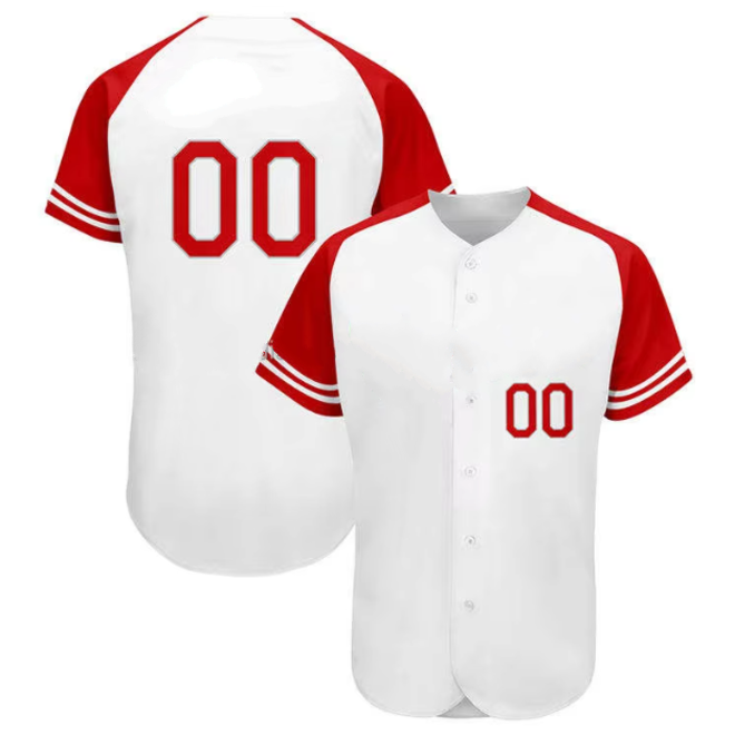 V Neck Patchwork Baseball Softball Jerseys