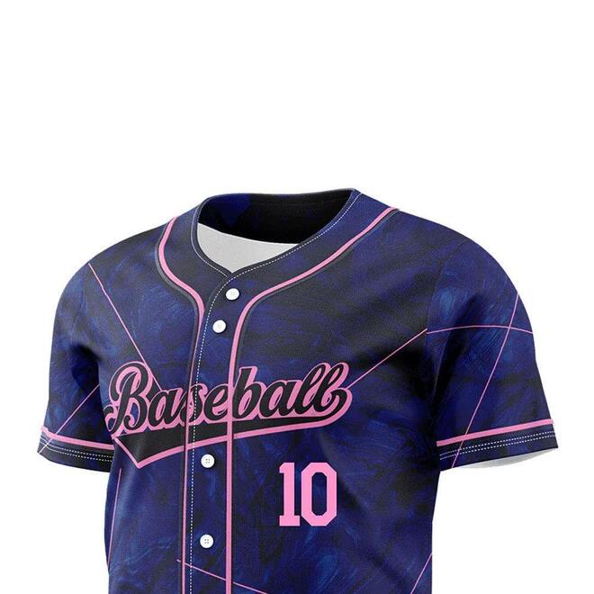 Short Sleeve Printed Baseball Jersey