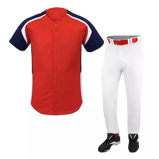 Breathable Plus Size Baseball Uniform Jerseys for Men