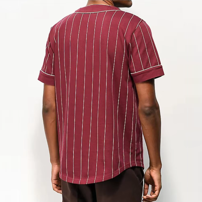 Polyester Cotton Material Breathable Baseball Jersey