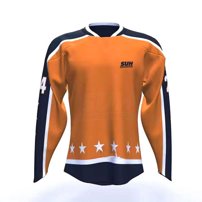 Breathable Lightweight Plus Size Quick Dry Ice Hockey Jersey