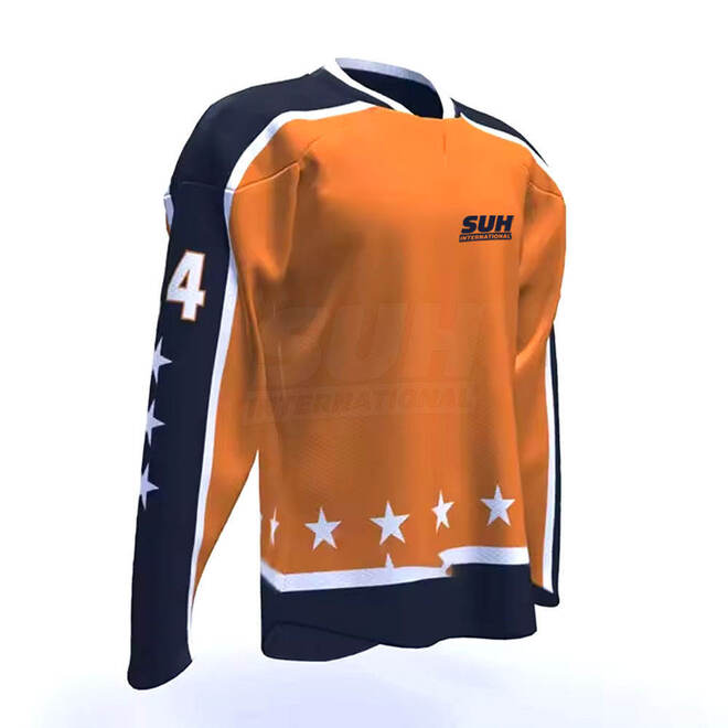Breathable Lightweight Plus Size Quick Dry Ice Hockey Jersey