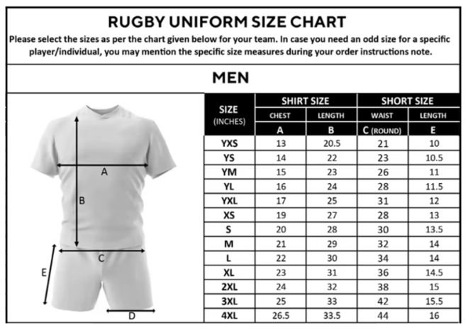 Mens Quick Dry Rugby Top Pants Set
