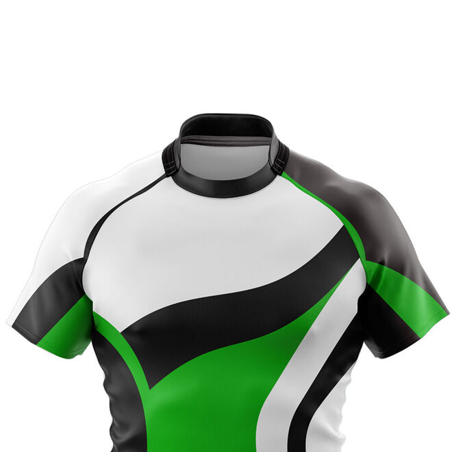 Short Breathable Fabric Strong Stitching Long Lasting Wear Rugby Jersey