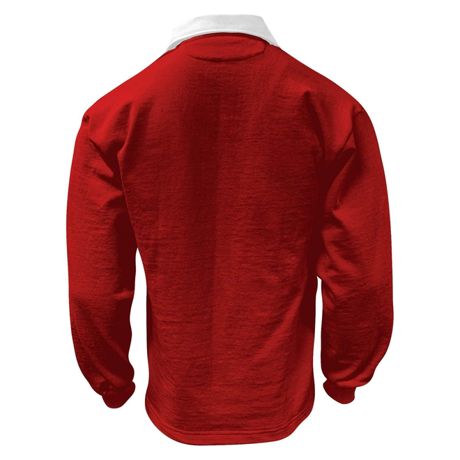 Long Sleeve Polo Style Rugby Jersey 